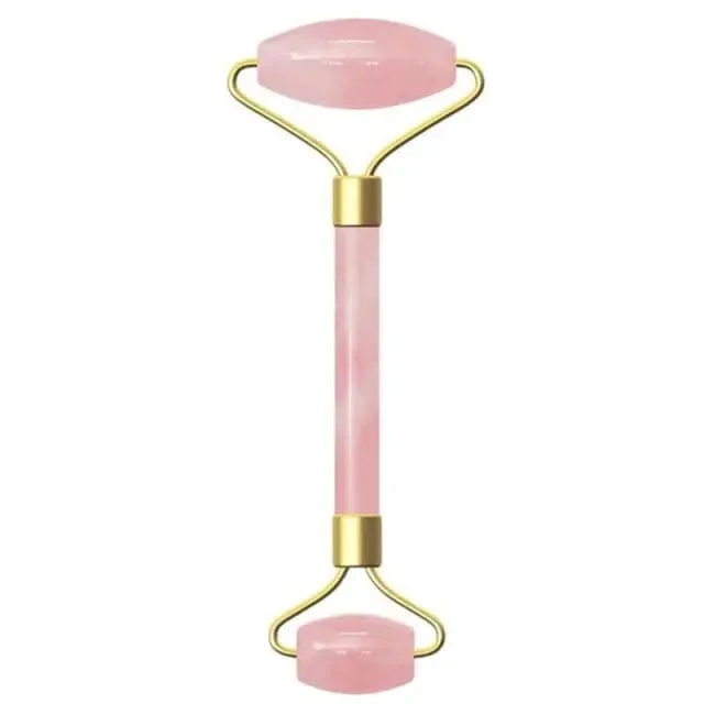 Jade Massage Roller GuaSha Scraper Yoni Egg Set Natural Rose Quartz Face Massage Roller Gouache Scraper Kegel Exercise Jade Ball
