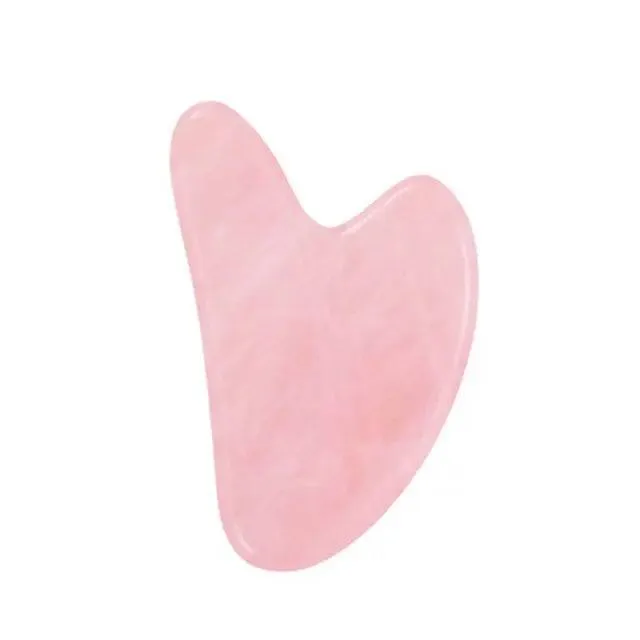 Jade Massage Roller GuaSha Scraper Yoni Egg Set Natural Rose Quartz Face Massage Roller Gouache Scraper Kegel Exercise Jade Ball