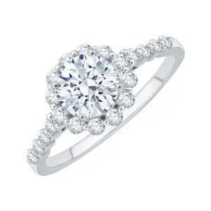 KATARINA 1 3/8 cttw Diamond Halo Engagement Ring