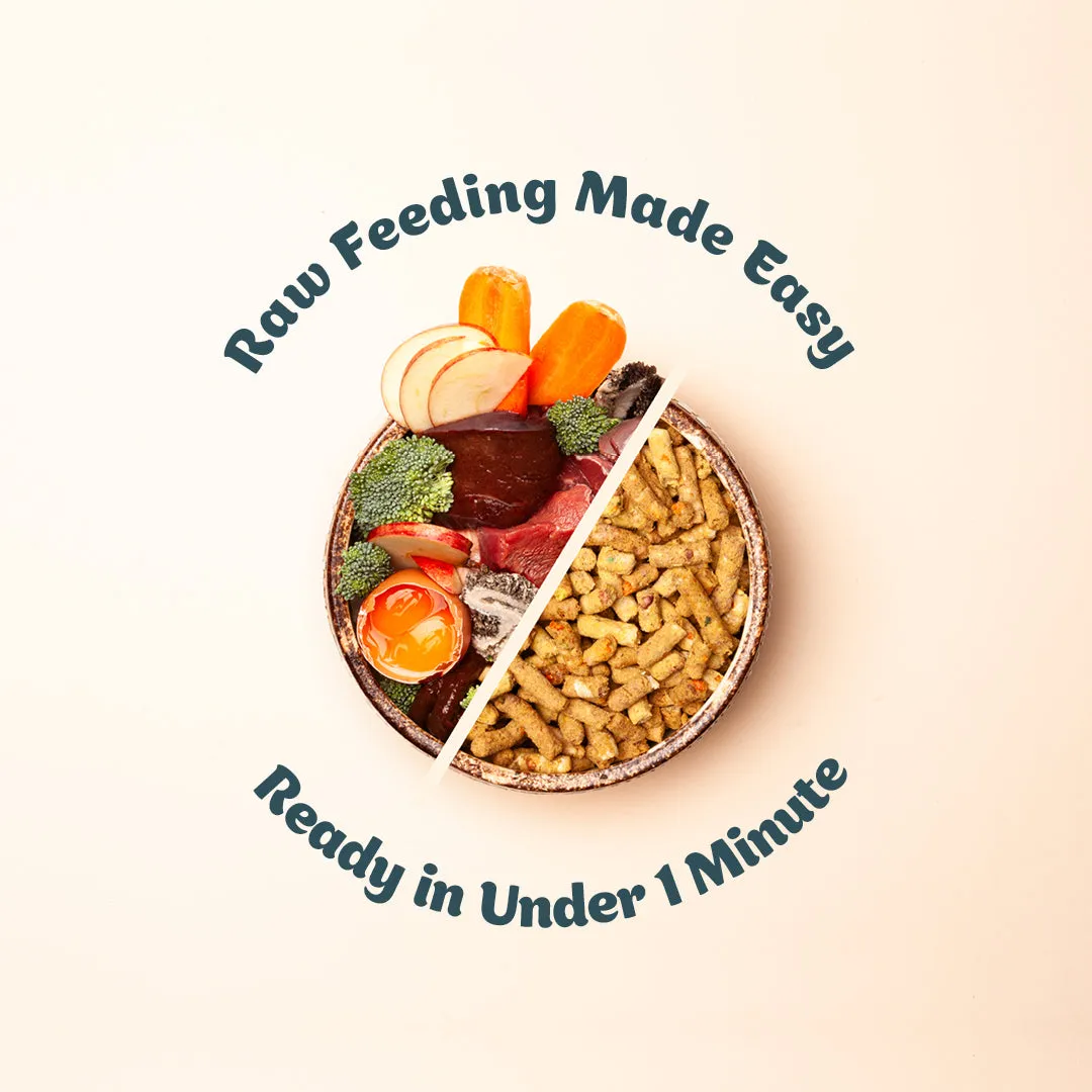 LARGE PACK COMBO | Free-Range 'Beef   Pork   Chicken' | Raw Freeze Dried Puppy Food