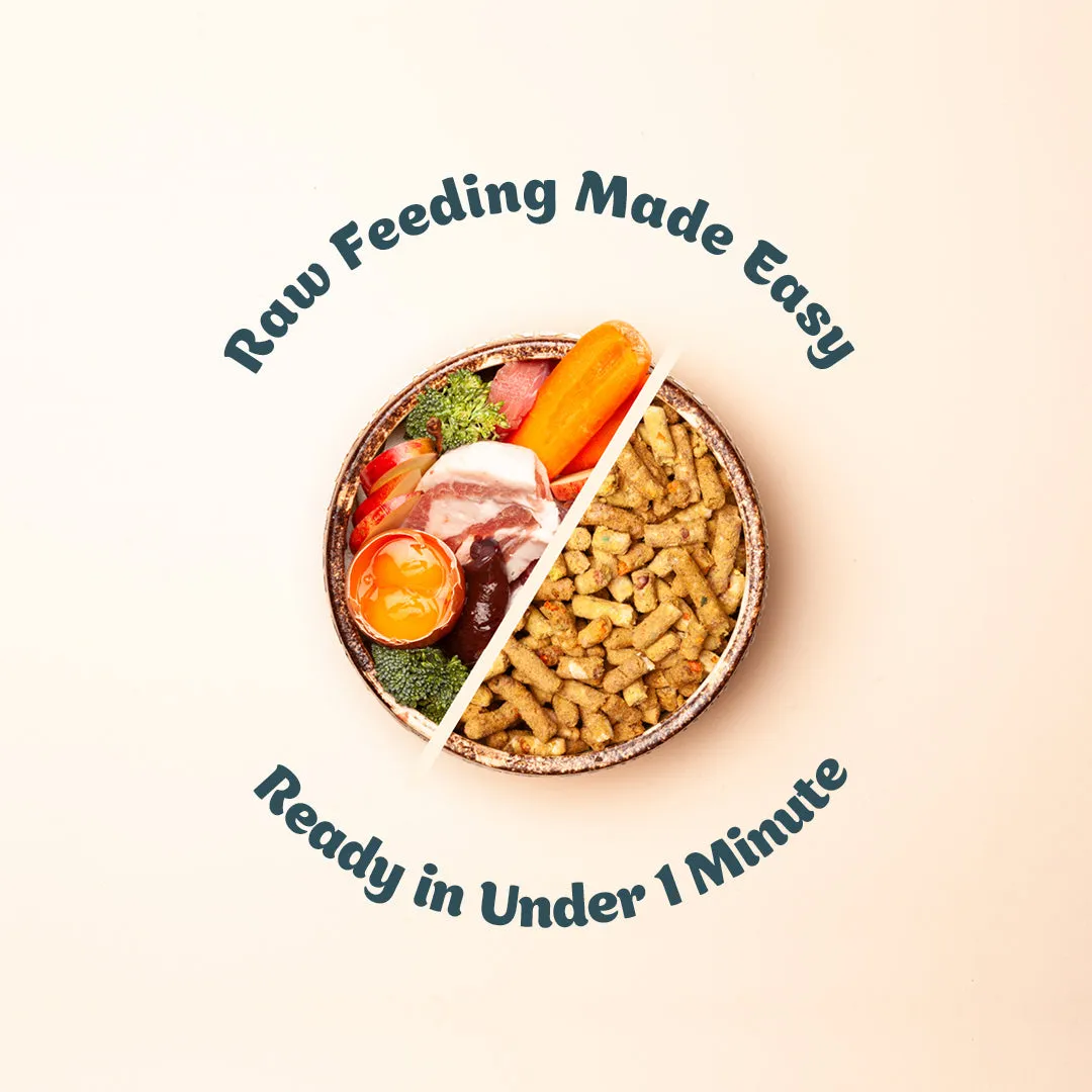 LARGE PACK COMBO | Free-Range 'Beef   Pork   Chicken' | Raw Freeze Dried Puppy Food