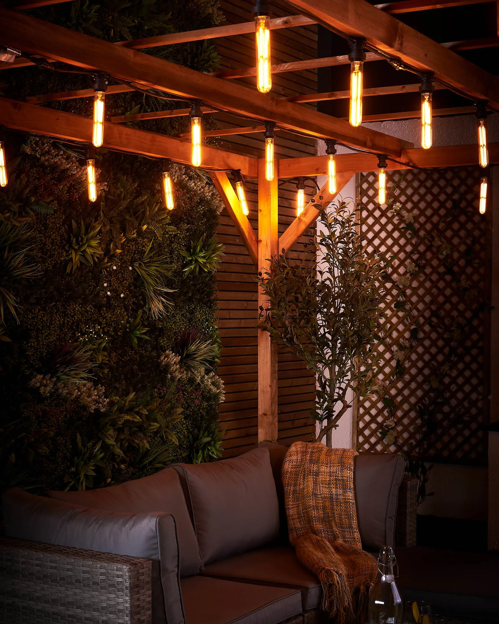 LINK FESTOON 4W E27 Dimmable Tubular Filament LED Bulb, Warm White