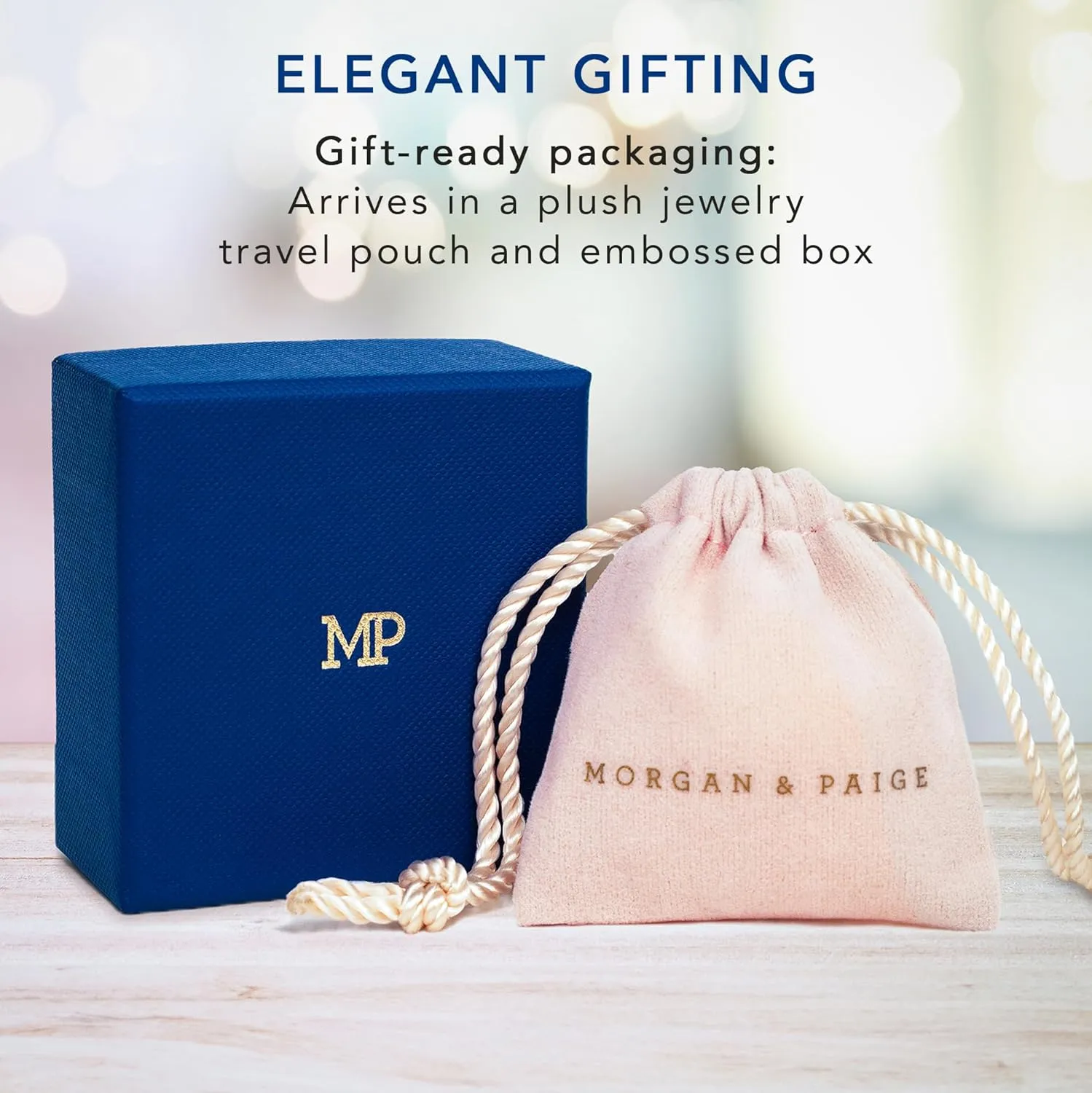 MORGAN & PAIGE .925 Sterling Silver Platinum or Yellow Gold Plated Princess-Cut Cubic Zirconia 3-Stone Engagement Rings for Women - Classic Sparkling Square-Cut Anniversary Sterling Silver Rings Women