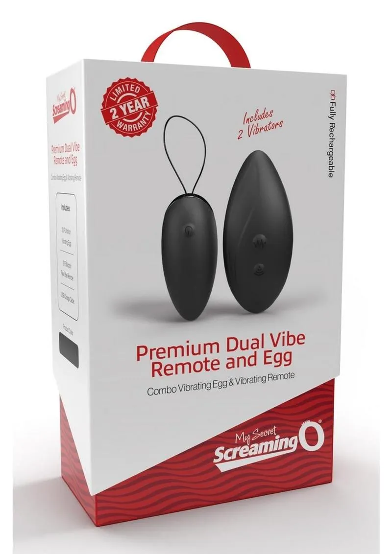 My Secret Screaming O Premium Dual Vibe Remote and Egg Silicone Combo Kit
