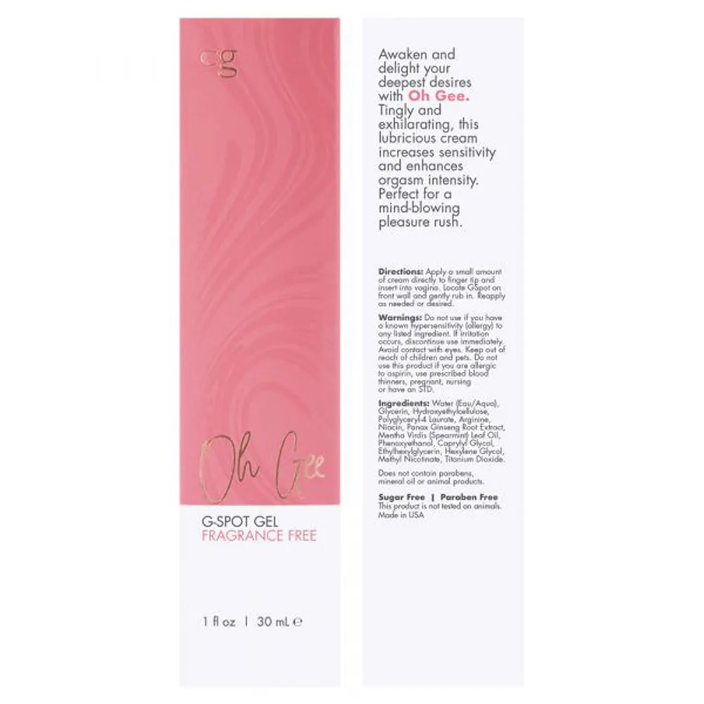 Oh Gee G-Spot Stimulant Gel