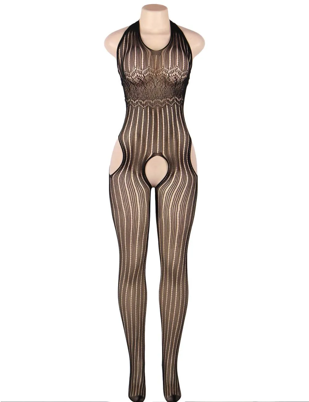 Plus Size Mystery Pattern Net bodystockings