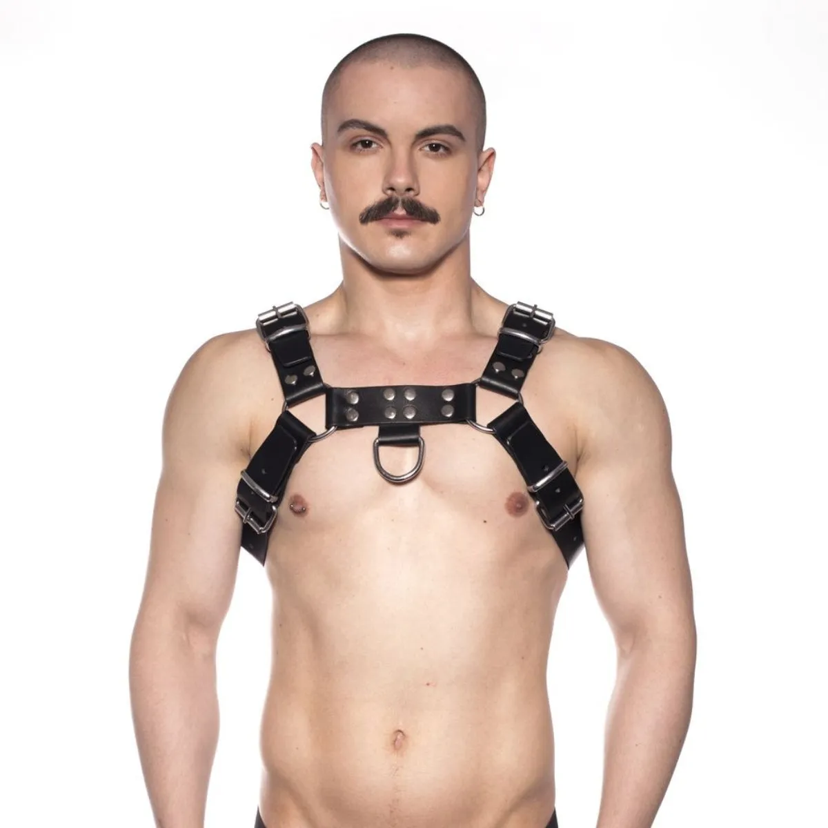 Prowler RED Leather Butch Harness Black