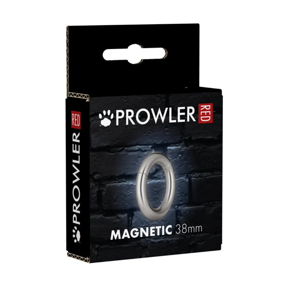 Prowler RED Magnetic Cock Ring 38mm Silver