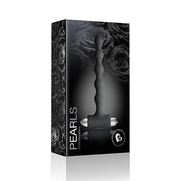 Rocks-Off Pearls Petite Sensations Anal Beads Black