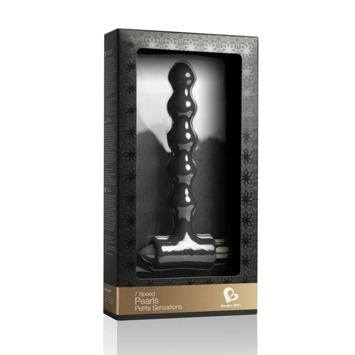 Rocks Off Petite Sensations Pearls Vibrating Butt Plug Black