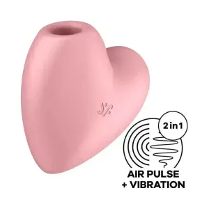 Satisfyer Cutie Heart - Light  - Light  USB Rechargeable Air Pulsation Stimulator with Vibration