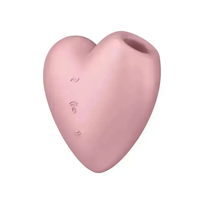 Satisfyer Cutie Heart - Light  - Light  USB Rechargeable Air Pulsation Stimulator with Vibration