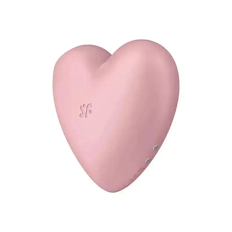 Satisfyer Cutie Heart - Light  - Light  USB Rechargeable Air Pulsation Stimulator with Vibration