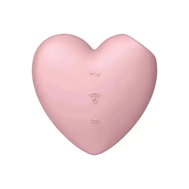 Satisfyer Cutie Heart - Light  - Light  USB Rechargeable Air Pulsation Stimulator with Vibration