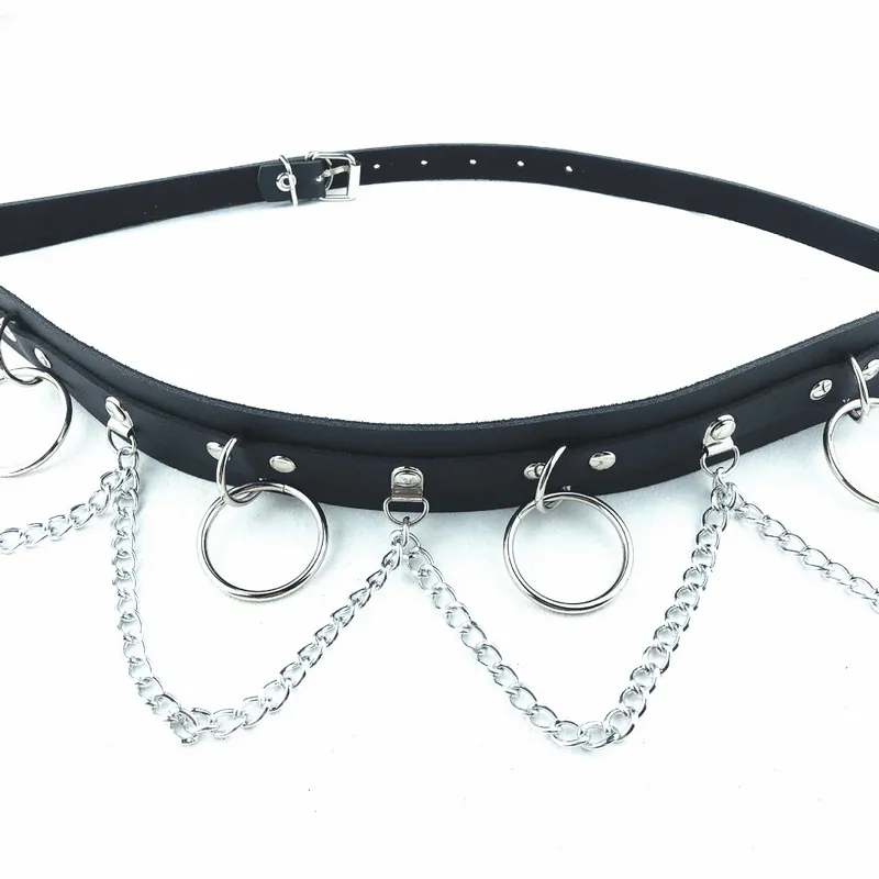 Sexy Women's Belt with Rings and Chains / Fashion Body Accessories