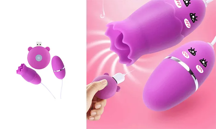 Shuang Mi Mini Sexy Jumping Egg Tongue Vibrator