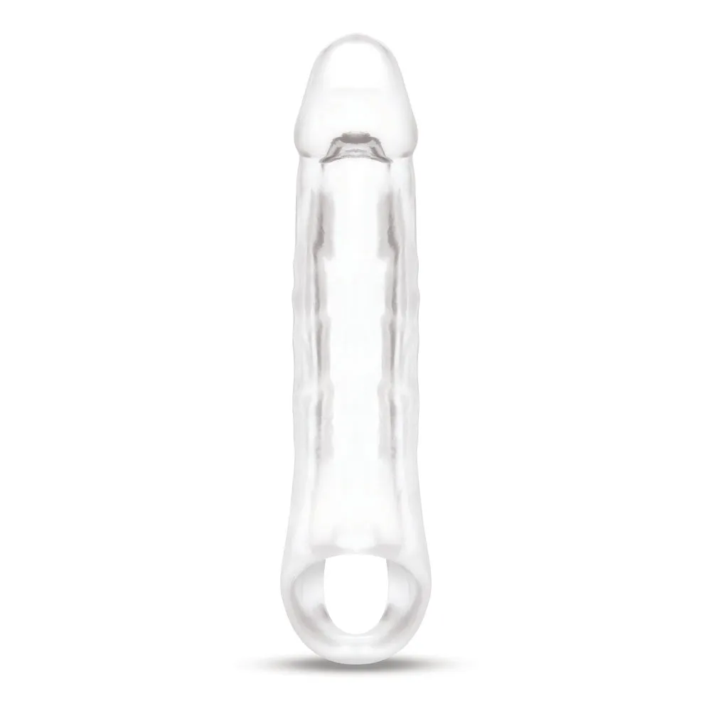 Size Up 2 Inch See-Thru Penis Extender with Ball Loop-(su402)