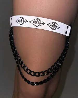 SLANDER x iHR Shot of Adrenaline Reflective Pair Leg Garters