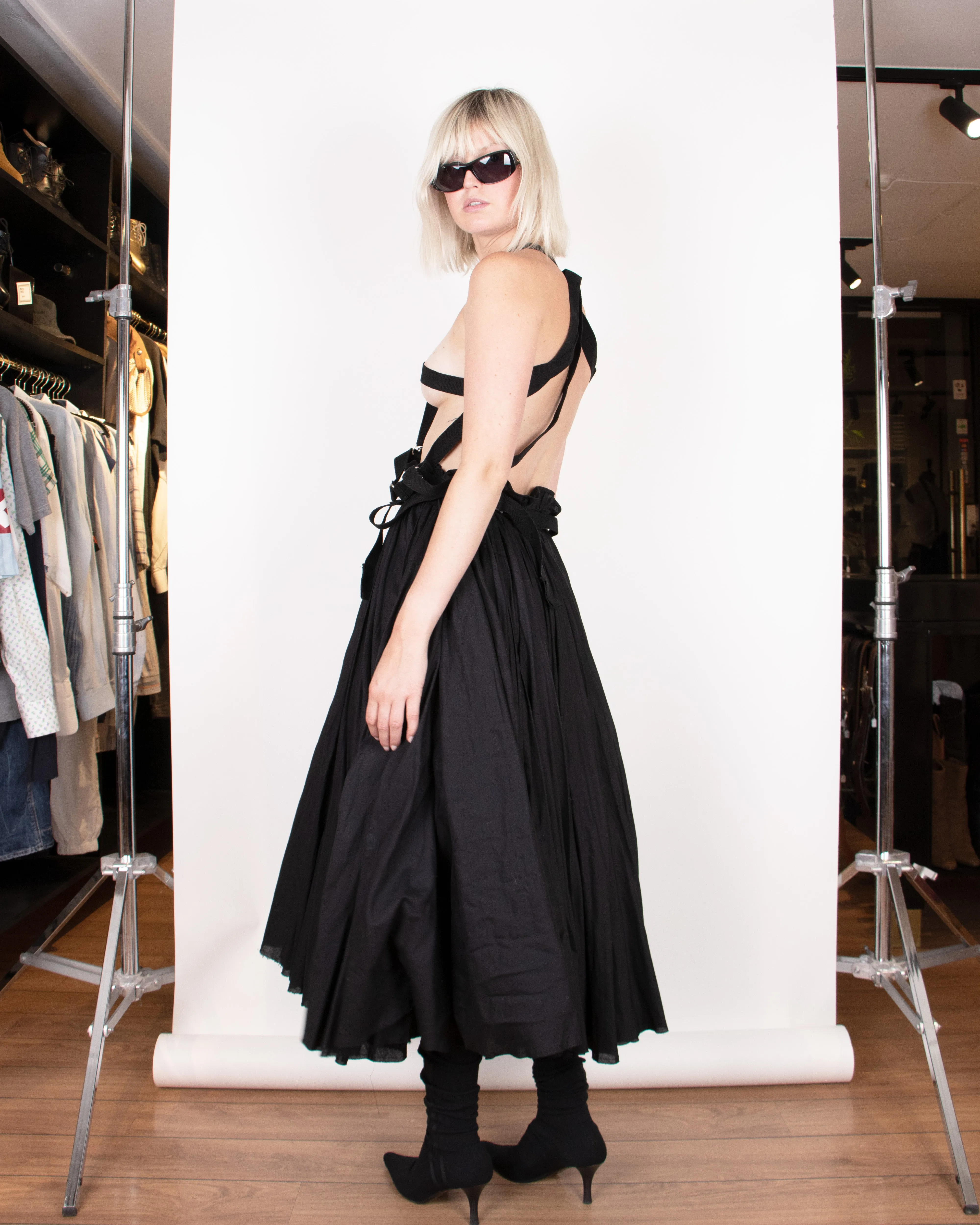 S/S 2003 Junya Watanabe for Comme des Garçons Black Parachute Skirt M