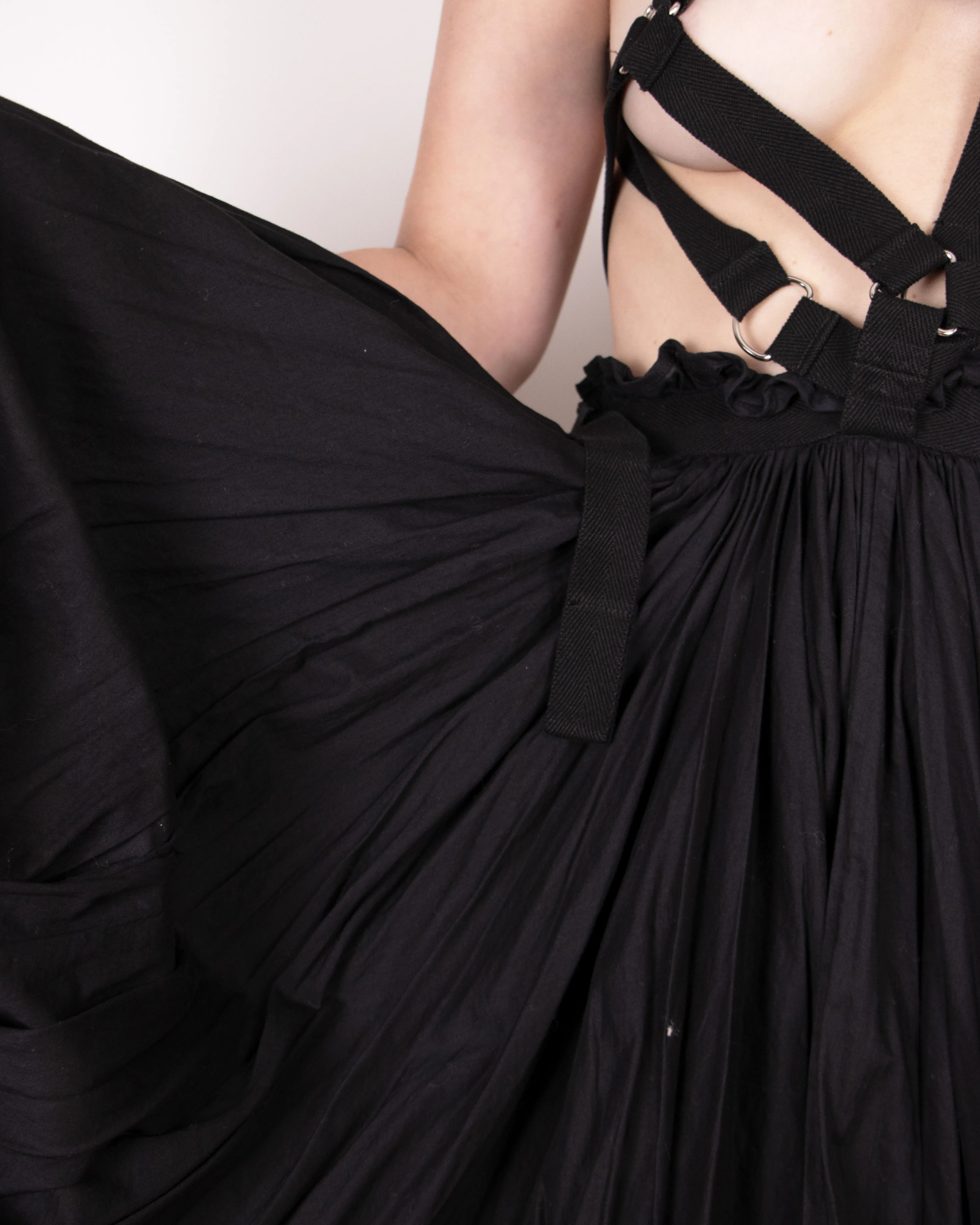S/S 2003 Junya Watanabe for Comme des Garçons Black Parachute Skirt M