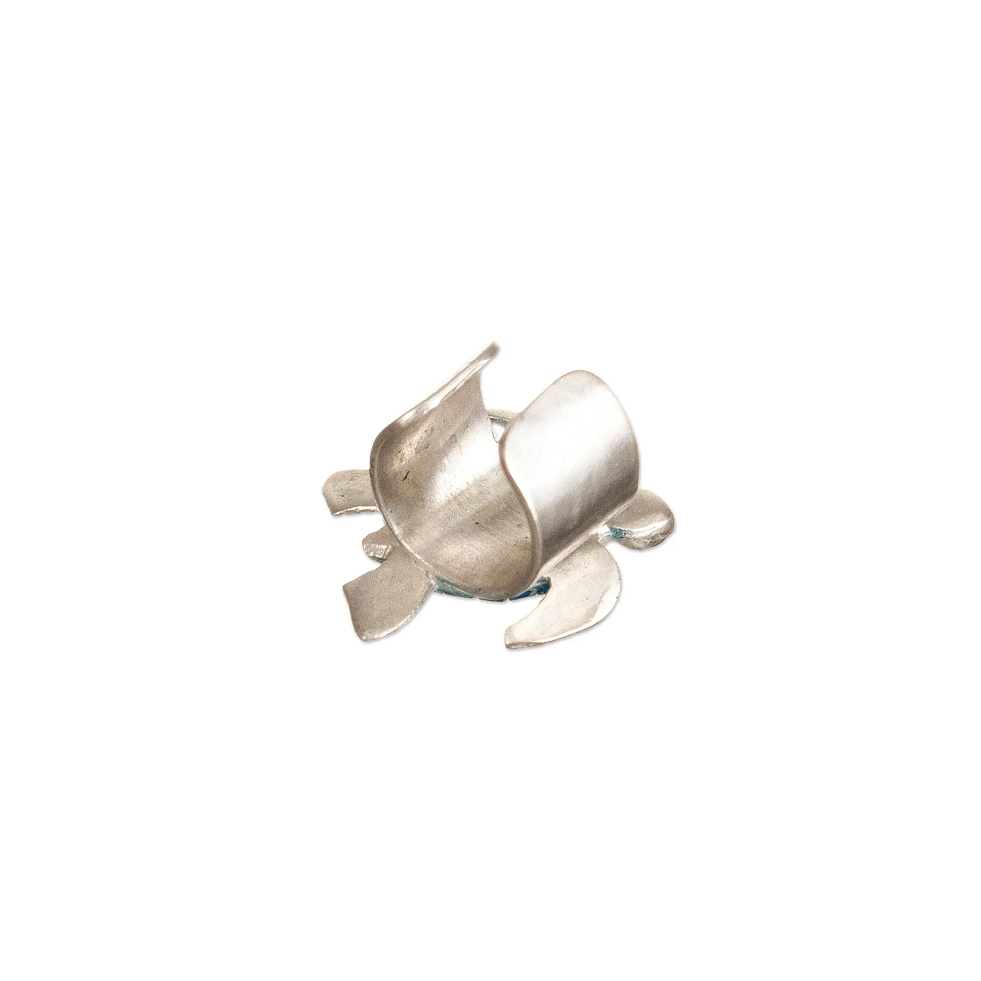 Sterling Silver Turtle-Themed Ear Cuff from Colombia - Sea Glory | NOVICA