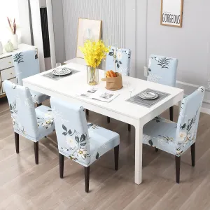Stretchable Chair Covers, Subtle Sky