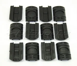 Tactical Handgaurd Rubber Rail Covers 12 Pack - Black