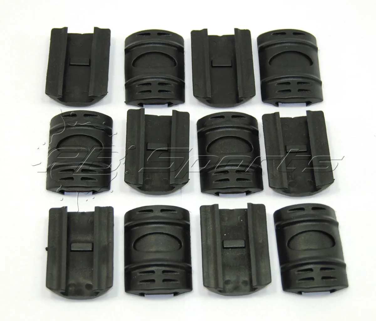 Tactical Handgaurd Rubber Rail Covers 12 Pack - Black