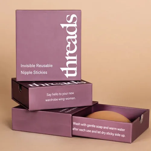 Threads Invisible Reusable Nipple Stickies