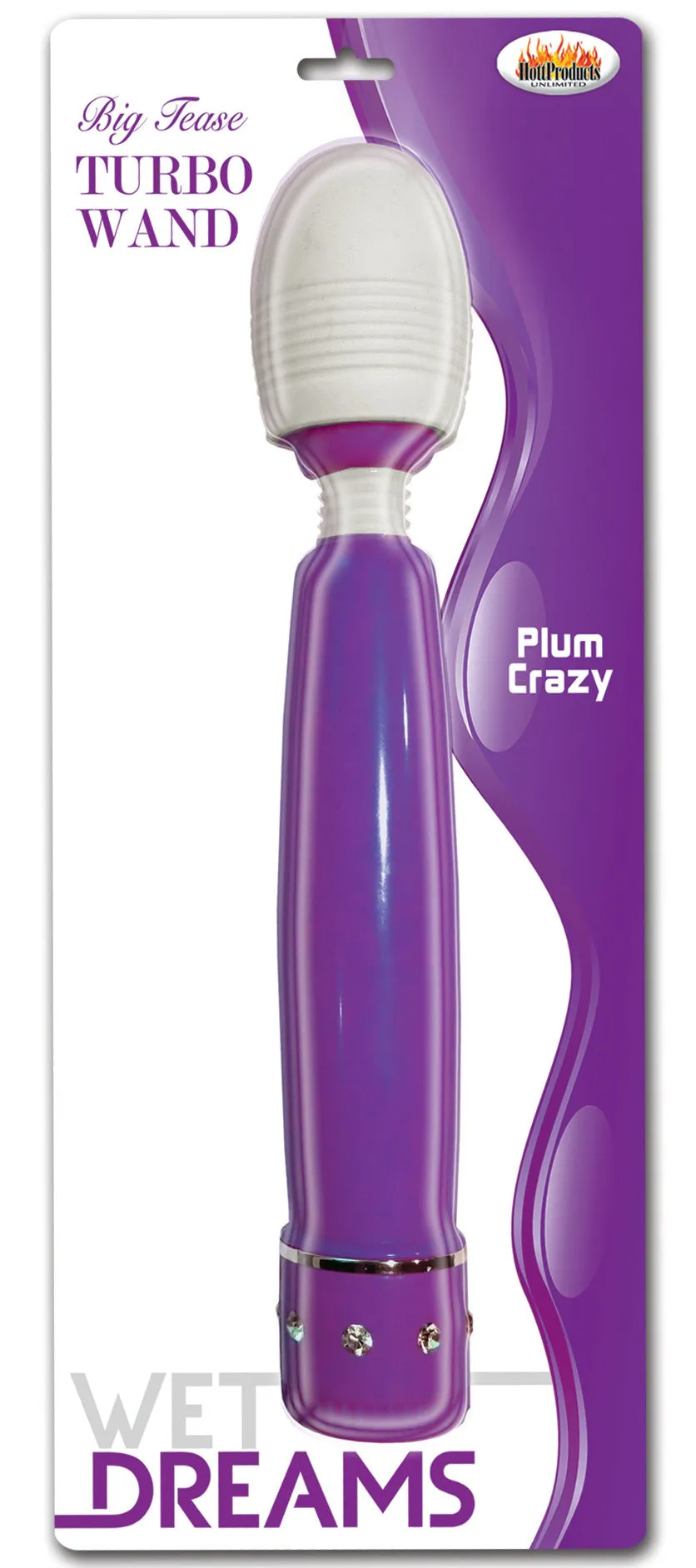 Wet Dreams Big Tease Turbo Wand Purple