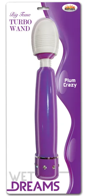 Wet Dreams Big Tease Turbo Wand Purple