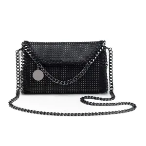 Women's Single Shoulder Clatch-Bag with Chain / Punk Rivets Handbag